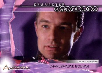 2004 Inkworks Andromeda Reign of the Commonwealth #12 Character Profiles: Charlemagne Bolivar (James Marsters) Front
