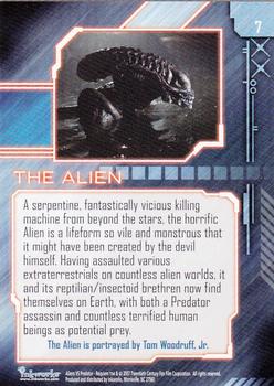 2007 Inkworks Alien vs. Predator Requiem #7 The Alien Back