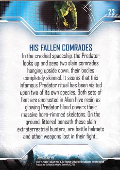 2007 Inkworks Alien vs. Predator Requiem #23 His Fallen Comrades Back