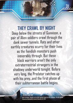 2007 Inkworks Alien vs. Predator Requiem #31 They Crawl by Night Back