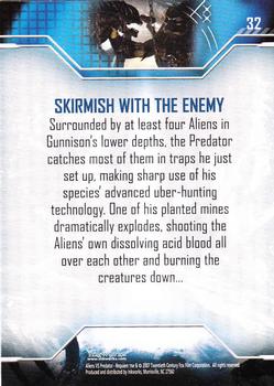 2007 Inkworks Alien vs. Predator Requiem #32 Skirmish with the Enemy Back