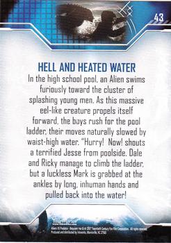 2007 Inkworks Alien vs. Predator Requiem #43 Hell and Heated Water Back