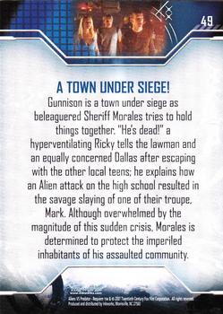 2007 Inkworks Alien vs. Predator Requiem #49 A Town under Siege! Back