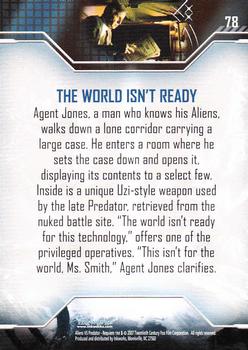 2007 Inkworks Alien vs. Predator Requiem #78 The World Isn't Ready Back