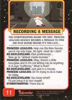 2008 Inkworks Family Guy Presents Episode IV: A New Hope #11 Recording a Message Back