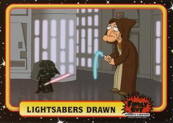 2008 Inkworks Family Guy Presents Episode IV: A New Hope #39 Lightsabers Drawn Front