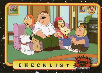 2008 Inkworks Family Guy Presents Episode IV: A New Hope #50 Checklist Front