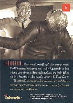 1996-97 Inkworks James Bond Connoisseur's Collection #35 Thunderball Back