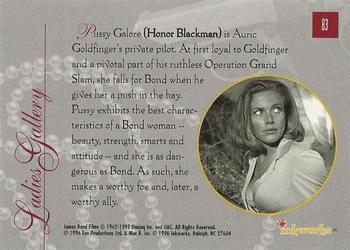 1996-97 Inkworks James Bond Connoisseur's Collection #83 Ladies Gallery Back