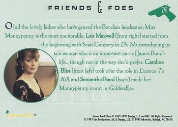 1996-97 Inkworks James Bond Connoisseur's Collection #241 Friends & Foes Back