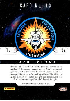 2012 Panini Americana Heroes & Legends - Astronauts #13 Jack Lousma Back