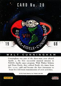 2012 Panini Americana Heroes & Legends - Astronauts #20 Walt Cunningham Back