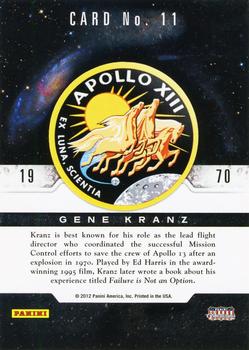 2012 Panini Americana Heroes & Legends - Astronauts #11 Gene Kranz Back