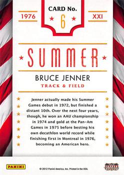 2012 Panini Americana Heroes & Legends - Olympics #6 Bruce Jenner Back