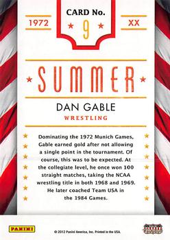2012 Panini Americana Heroes & Legends - Olympics #9 Dan Gable Back