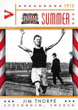 2012 Panini Americana Heroes & Legends - Olympics #18 Jim Thorpe Front