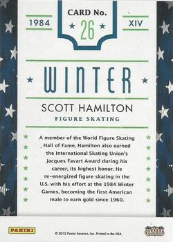 2012 Panini Americana Heroes & Legends - Olympics #26 Scott Hamilton Back