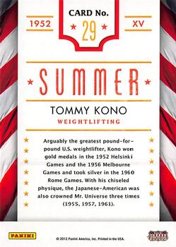 2012 Panini Americana Heroes & Legends - Olympics #29 Tommy Kono Back