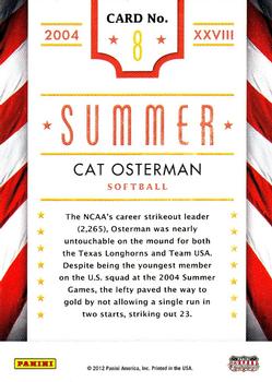 2012 Panini Americana Heroes & Legends - Olympics #8 Cat Osterman Back