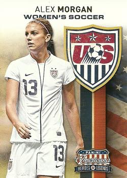 2012 Panini Americana Heroes & Legends - US Women's Soccer Team #2 Alex Morgan Front