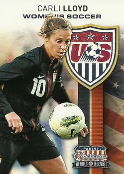 2012 Panini Americana Heroes & Legends - US Women's Soccer Team #7 Carli Lloyd Front