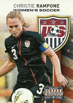 2012 Panini Americana Heroes & Legends - US Women's Soccer Team #8 Christie Rampone Front