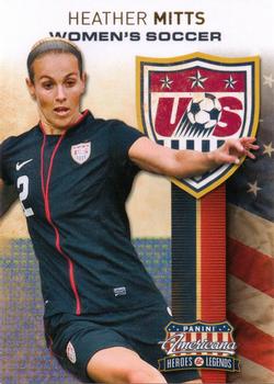 2012 Panini Americana Heroes & Legends - US Women's Soccer Team #9 Heather Mitts Front