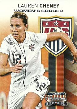 2012 Panini Americana Heroes & Legends - US Women's Soccer Team #14 Lauren Cheney Front