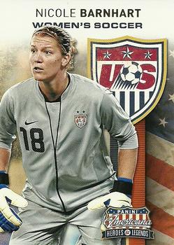 2012 Panini Americana Heroes & Legends - US Women's Soccer Team #17 Nicole Barnhart Front