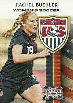 2012 Panini Americana Heroes & Legends - US Women's Soccer Team #18 Rachel Buehler Front