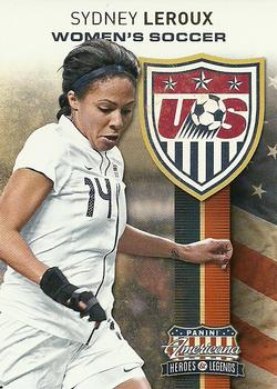 2012 Panini Americana Heroes & Legends - US Women's Soccer Team #21 Sydney Leroux Front