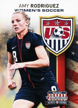 2012 Panini Americana Heroes & Legends - US Women's Soccer Team #5 Amy Rodriguez Front