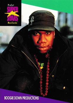 1991 Pro Set SuperStars MusiCards #113 Boogie Down Productions Front