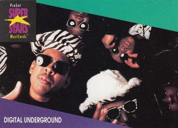 1991 Pro Set SuperStars MusiCards #116 Digital Underground Front
