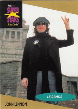 1991 Pro Set SuperStars MusiCards #15 John Lennon Front