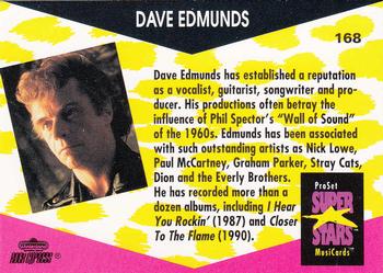 1991 Pro Set SuperStars MusiCards #168 Dave Edmunds Back