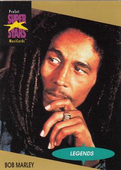 1991 Pro Set SuperStars MusiCards #16 Bob Marley Front