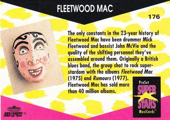1991 Pro Set SuperStars MusiCards #176 Fleetwood Mac Back