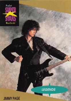 1991 Pro Set SuperStars MusiCards #17 Jimmy Page Front