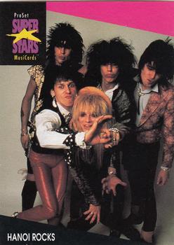1991 Pro Set SuperStars MusiCards #182 Hanoi Rocks Front