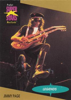 1991 Pro Set SuperStars MusiCards #18 Jimmy Page Front