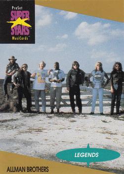 1991 Pro Set SuperStars MusiCards #1 Allman Brothers Front