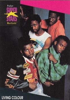 1991 Pro Set SuperStars MusiCards #202 Living Colour Front