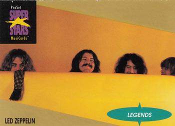 1991 Pro Set SuperStars MusiCards #21 Led Zeppelin Front