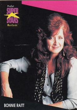 1991 Pro Set SuperStars MusiCards #223 Bonnie Raitt Front
