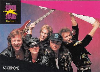 1991 Pro Set SuperStars MusiCards #233 Scorpions Front