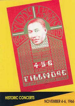 1991 Pro Set SuperStars MusiCards #250 Muddy Waters at the Fillmore Auditorium, San Francisco Front