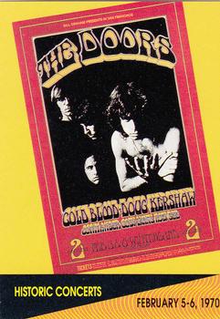 1991 Pro Set SuperStars MusiCards #255 The Doors at Winterland Arena, San Francisco Front