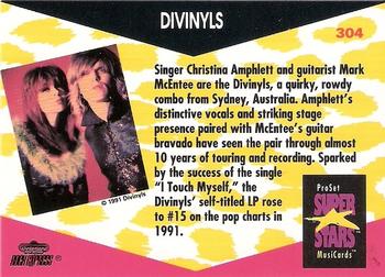 1991 Pro Set SuperStars MusiCards #304 Divinyls Back