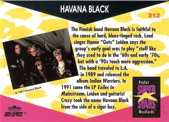 1991 Pro Set SuperStars MusiCards #312 Havana Black Back